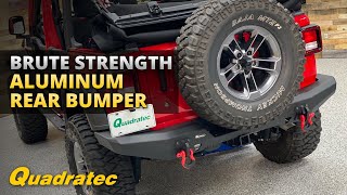 Quadratec Brute Strength Aluminum Rear Bumper Review for Jeep Wrangler JL