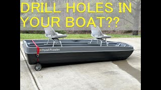 EASY Way to add extra drain holes to your Pond Prowler, Bass Raider, Pelican, or other plastic boat?