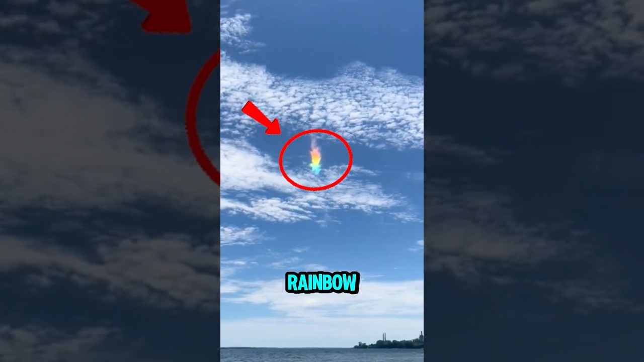 If you see this in the sky, STOP and LOOK!😳🌈 #mystery #shorts