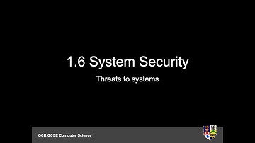 OCR GCSE Computer Science: 1.6 System Security - Threats