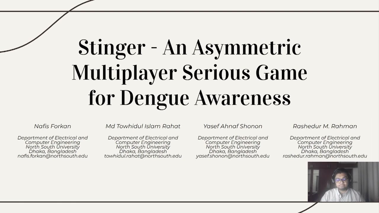 Stinger: An Asymmetric Multiplayer Serious Game for Dengue Awareness | SNPD Summer IV Conference