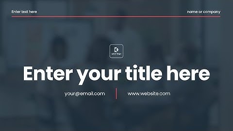 Company Presentation Template: AI presenter included