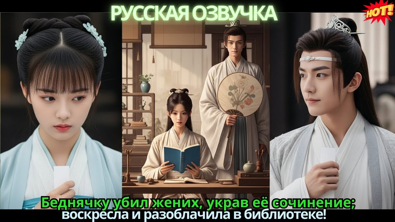 Беднячку убил жених, украв её сочинение; воскресла и разоблачила в библиотеке!
