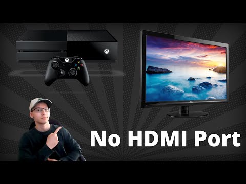 HOW TO CONNECT AN XBOX ONE TO A MONITOR WITHOUT HDMI IN 2020!!!