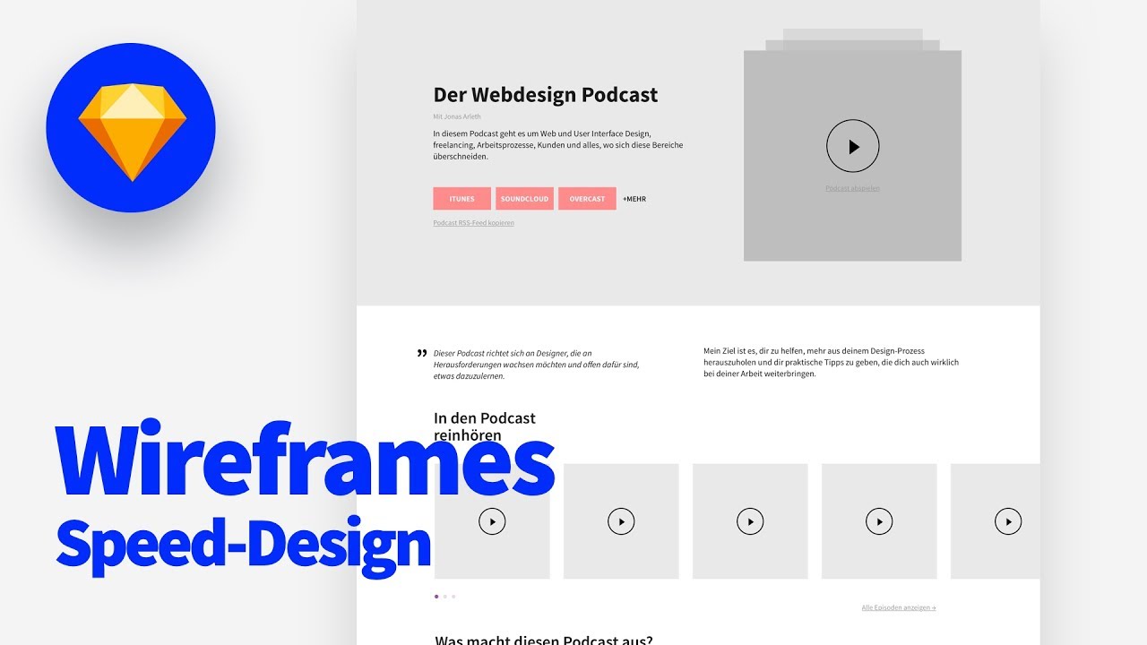 Landing Page Wireframing Using Sketch Speed Design Process Youtube