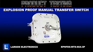 Explosion Proof Manual Transfer Switch - 60 Amps - C1D1/C2D1 - 3P Double Throw