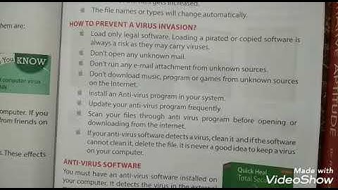 Class 4th|Chapter 3 : Know About Computer Viruses (Part 2)