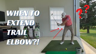 PERFECT RIGHT ELBOW MOVE IN THE DOWNSWING AND THROUGH THE BALL!