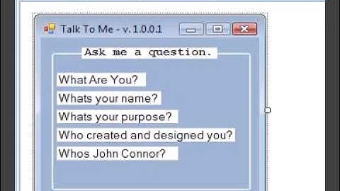 A Smart Talking Windows Application Using VB.NET