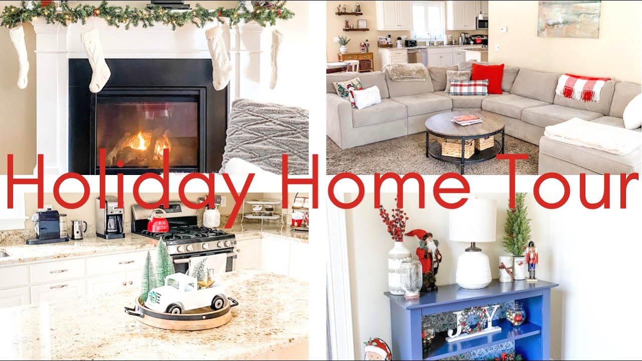 HOLIDAY HOME TOUR | REALISTIC HOUSE TOUR | DECOR & HOSTING IDEAS - YouTube