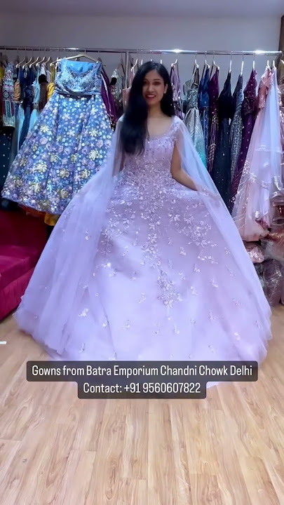Lilac Engagement Gown Shopping in Chandni Chowk🔥 #shorts #ashortaday #lehenga #lehengacholi