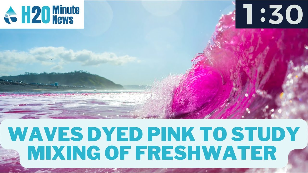 H2O Minute News: Researchers Dye Water Pink To Study Freshwater In Ocean