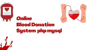 blood donation system download php mysql || Blood bank & donor Management system online
