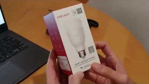 Xiaomi Yeelight RGB Smart Bulb 2nd Gen (unboxing/setup)