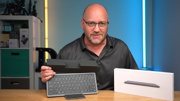 Wireless Keyboard Multi-Device BT 5.2 with Touchpad Removable Cover Foldable Stand