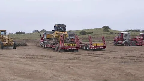 Heavy equipment training helps prepare Camp Pendleton, California fire fighters