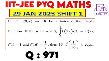 Let f : (0,∞) → R be twice differentiable function.If some a ≠0,If integral 0 to 1 f(λx) dλ = af(x),