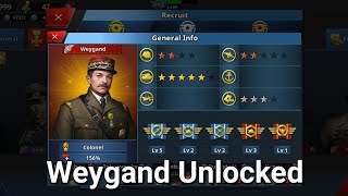 Weygand unlock! World conqueror 4