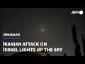 Explosions light up Jerusalem sky during Iranian attack on Israel | AFP