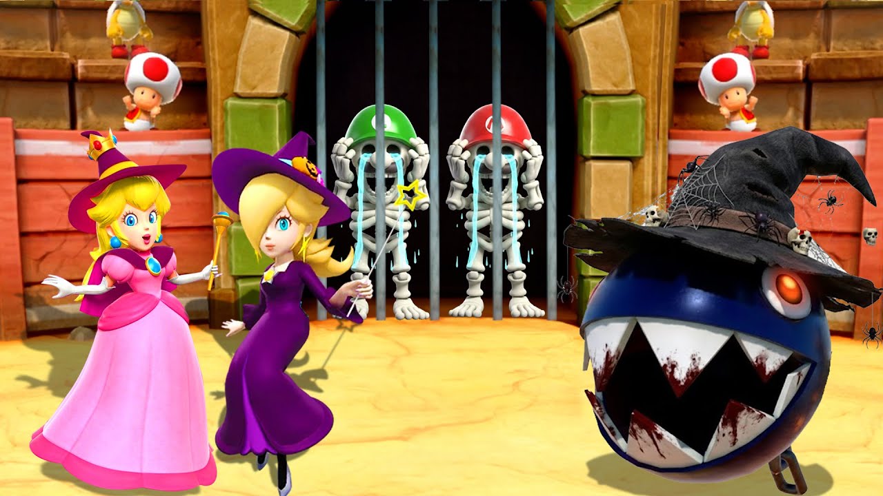 【スーパーマリオパーティ】すべてのミニゲーム ハロウィン ピーチ Vs ロゼッタ Vs マリオ Vs ルイージ (CPU最強 たつじん) 4K UHD (2160P)