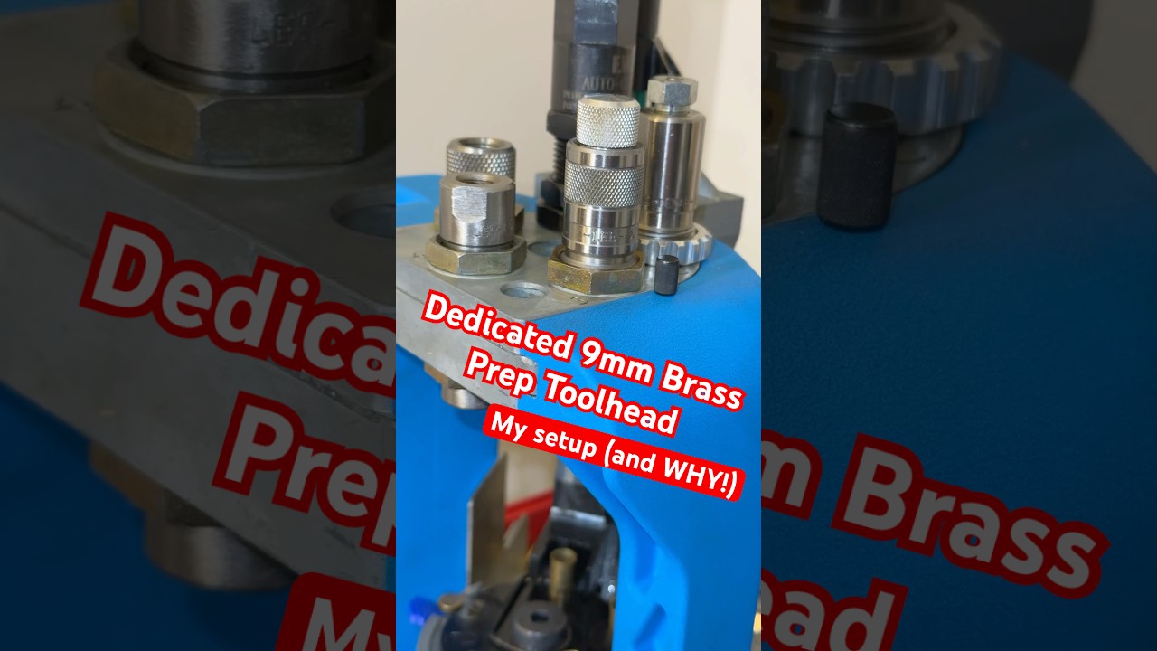Dedicated 9mm Brass Prep Toolhead Setup for XL750 (And WHY!) #shorts #tooling