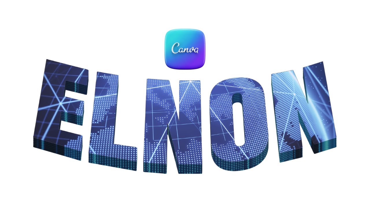 3D Typography Design Using Canva