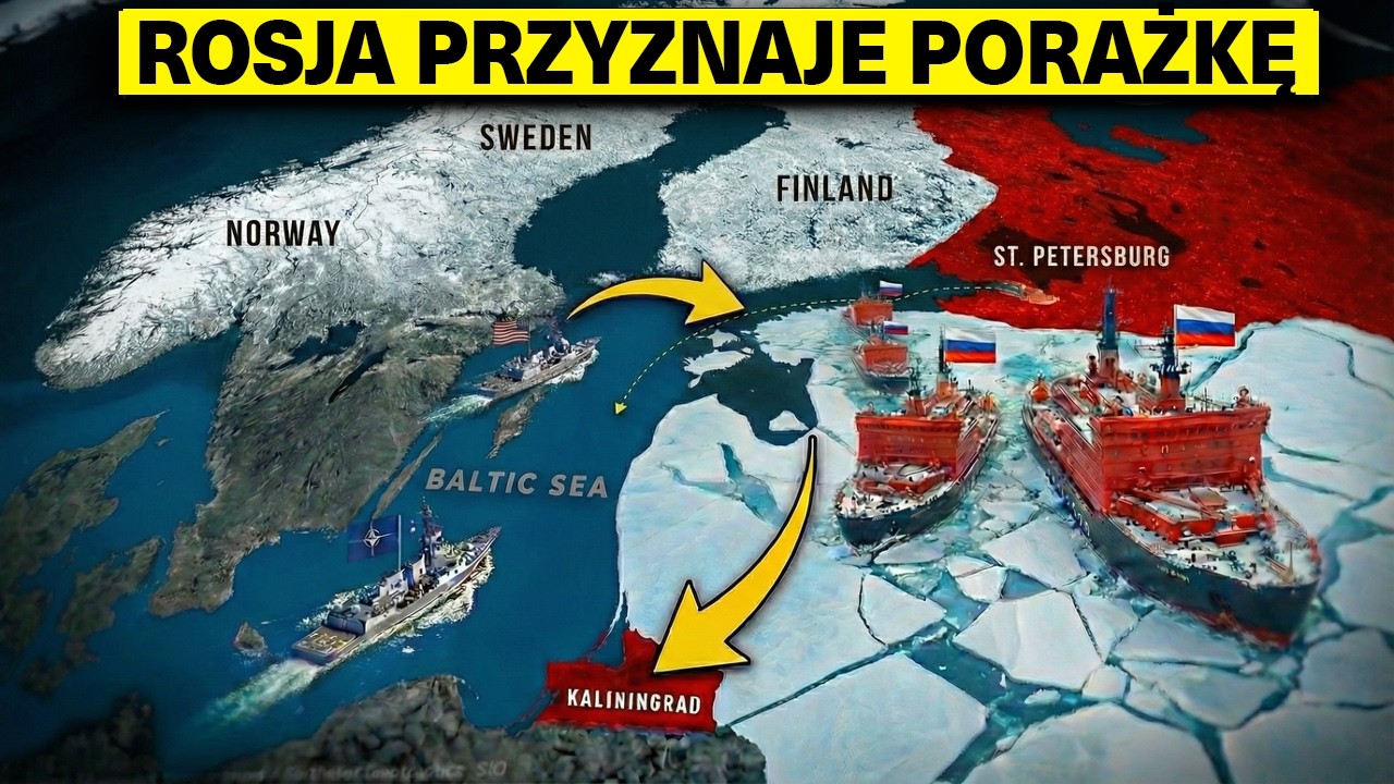 Arktyczny szlak 15bln$ Rosji ZNIKNĄŁ: Lodołamacze wycofane, 12 statków widmo UTKNĘŁO na Bałtyku
