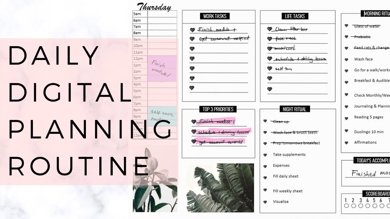 How I Plan My Day Using OneNote DIGITAL PLANNING 101 YouTube