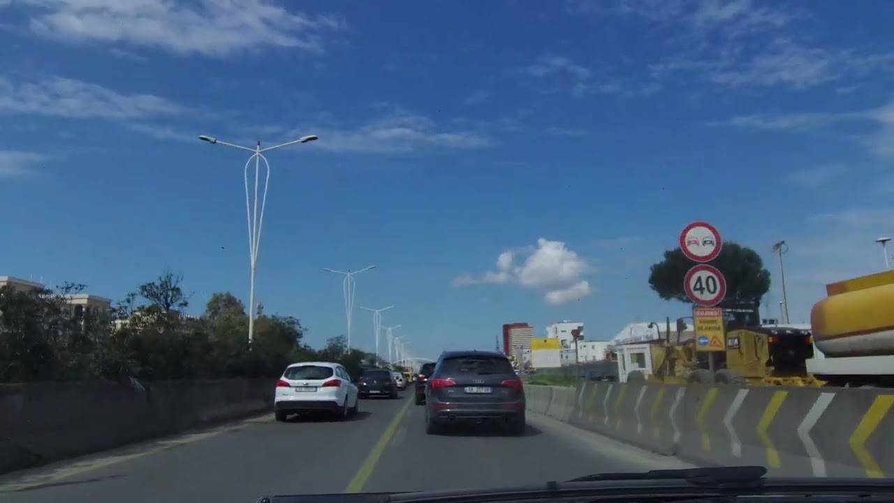 Driving from Tirana to Ulcinj