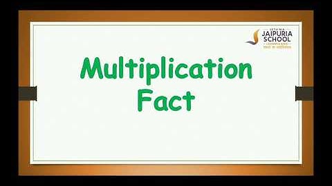 Class- 2 | Math | Multiplication Fact | by Barkha Batham