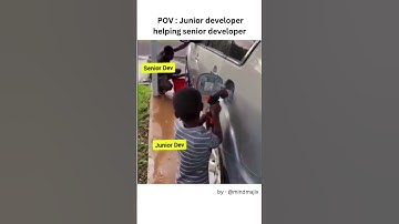 😅 Junior vs Senior Developer #developermemes #codingmemes #funny #comedy #Programmingmemes
