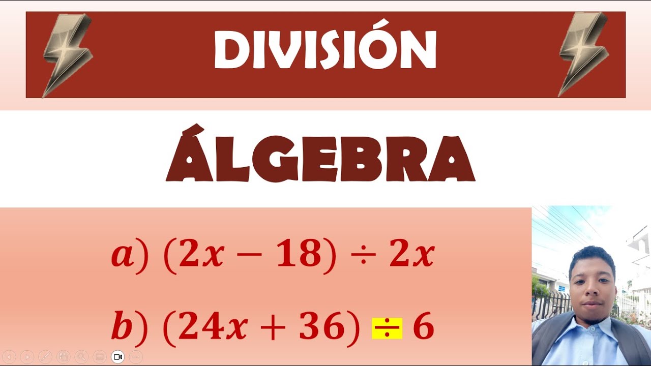 ALGEBRA - DIVISIÓN