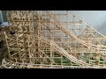 Testing the new model roller coaster under construction