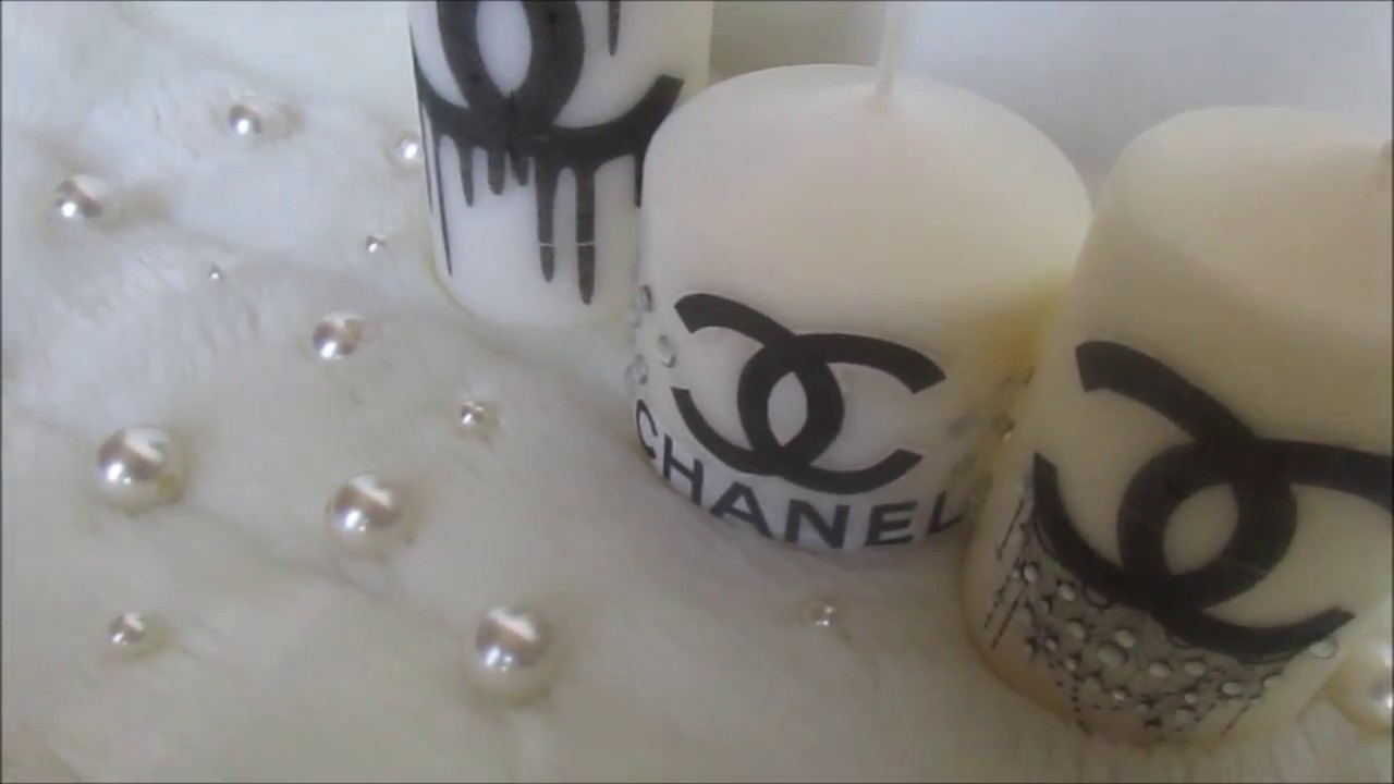 CHANEL CANDLE DIY ROOM DECOR Last minute Gift YouTube