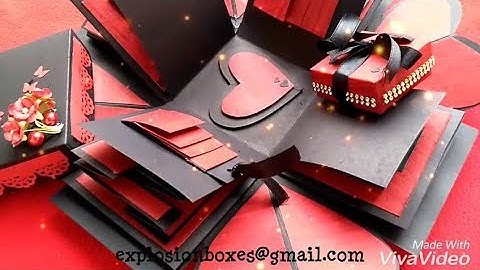 Red and black explosion box..