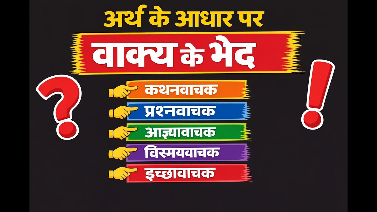 अर्थ के आधार पर वाक्य ! पूरी जानकारी आसान भाषा में