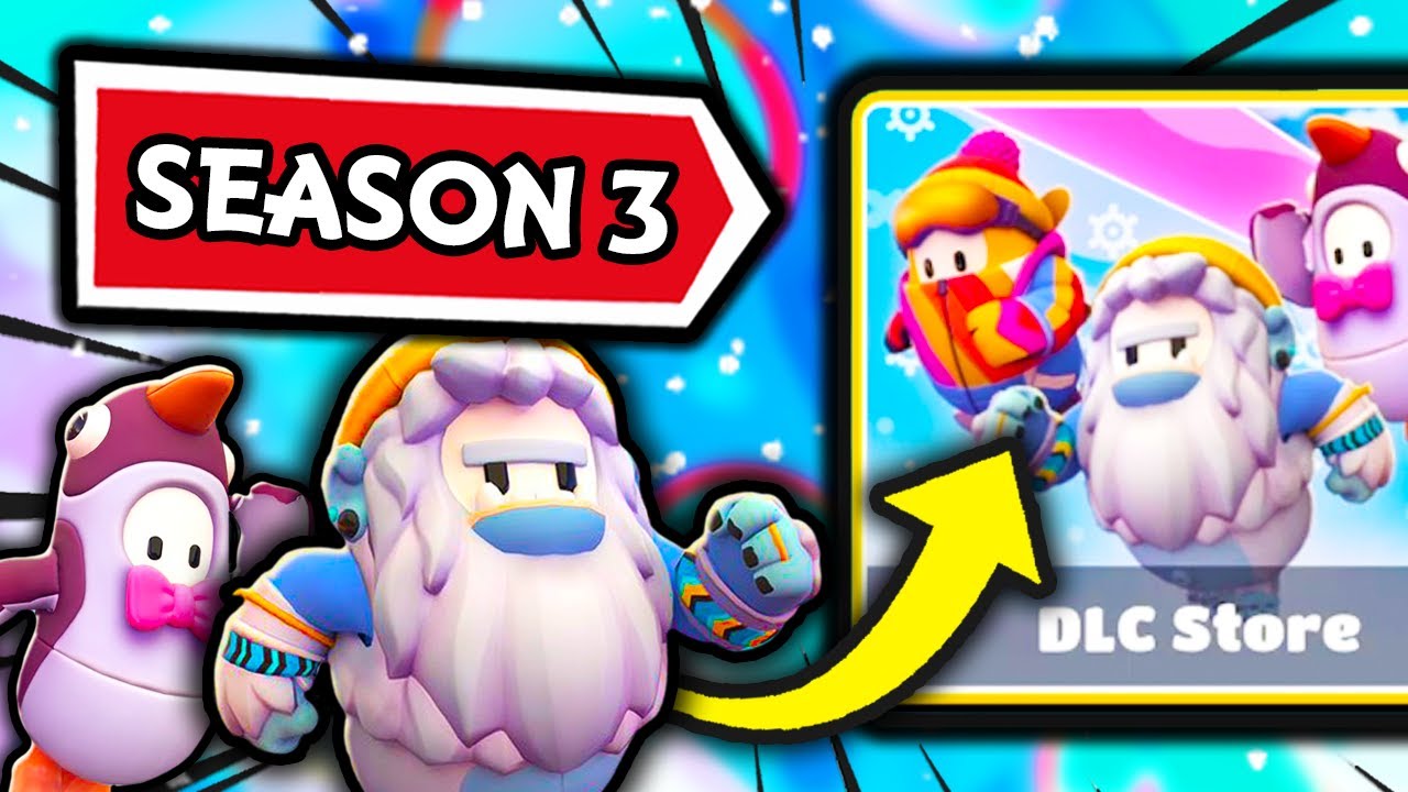 NEW SEASON 3 ICY ADVENTURE DLC PACK IN FALL GUYS! (ALL 3 OUTFITS)