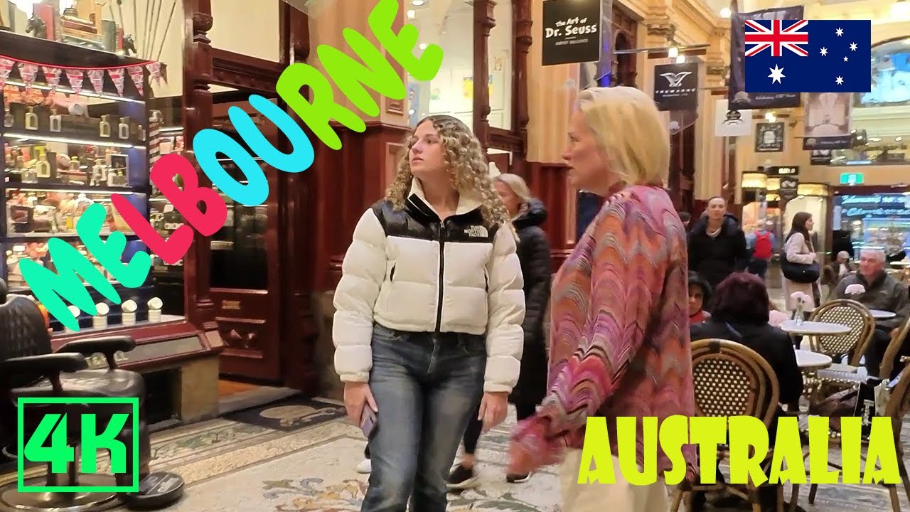 Melbourne CBD Virtual Walking Tour 2023 Winter | 4K Experience