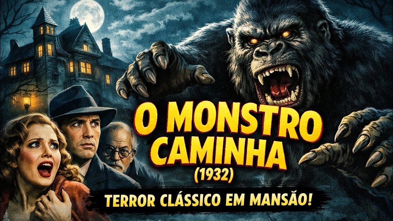The Monster Walks (1932) – Terror Clássico em Mansão | Filme Completo Legendado
