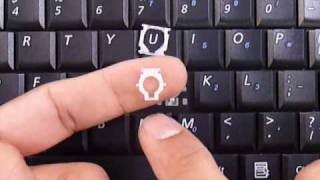 Mini Netbook Laptop Keyboard Key Repair Fix Install Stuck Sticky Keys Samsung N110 Nc10