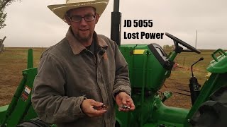 Changing a John Deere 5055 Hidden Fuel Strainer (Filter) because our tractor won't work!