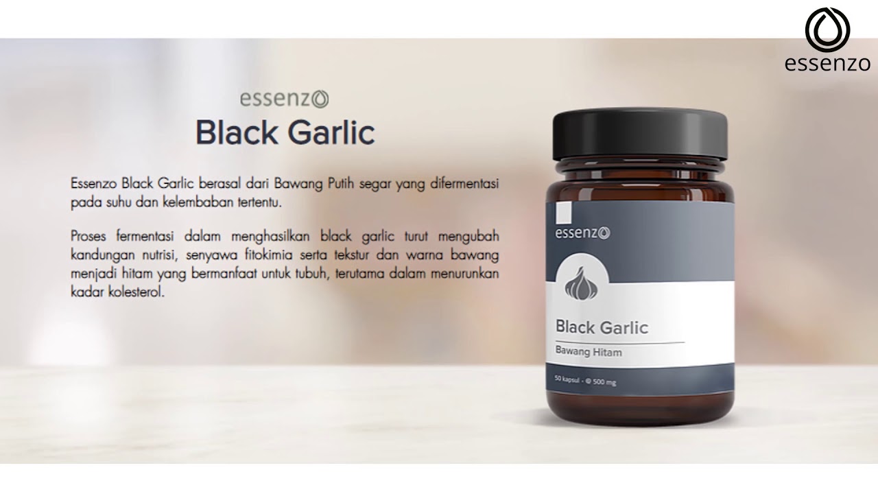 khasiat bawang hitam | Essenzo Kapsul Black Garlic | 👍 WA: +62 859-3308