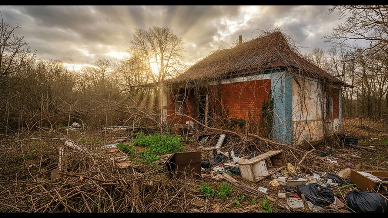$1,000 Abandoned House Restoration: Drilling for Water & Total Floor Demolition
