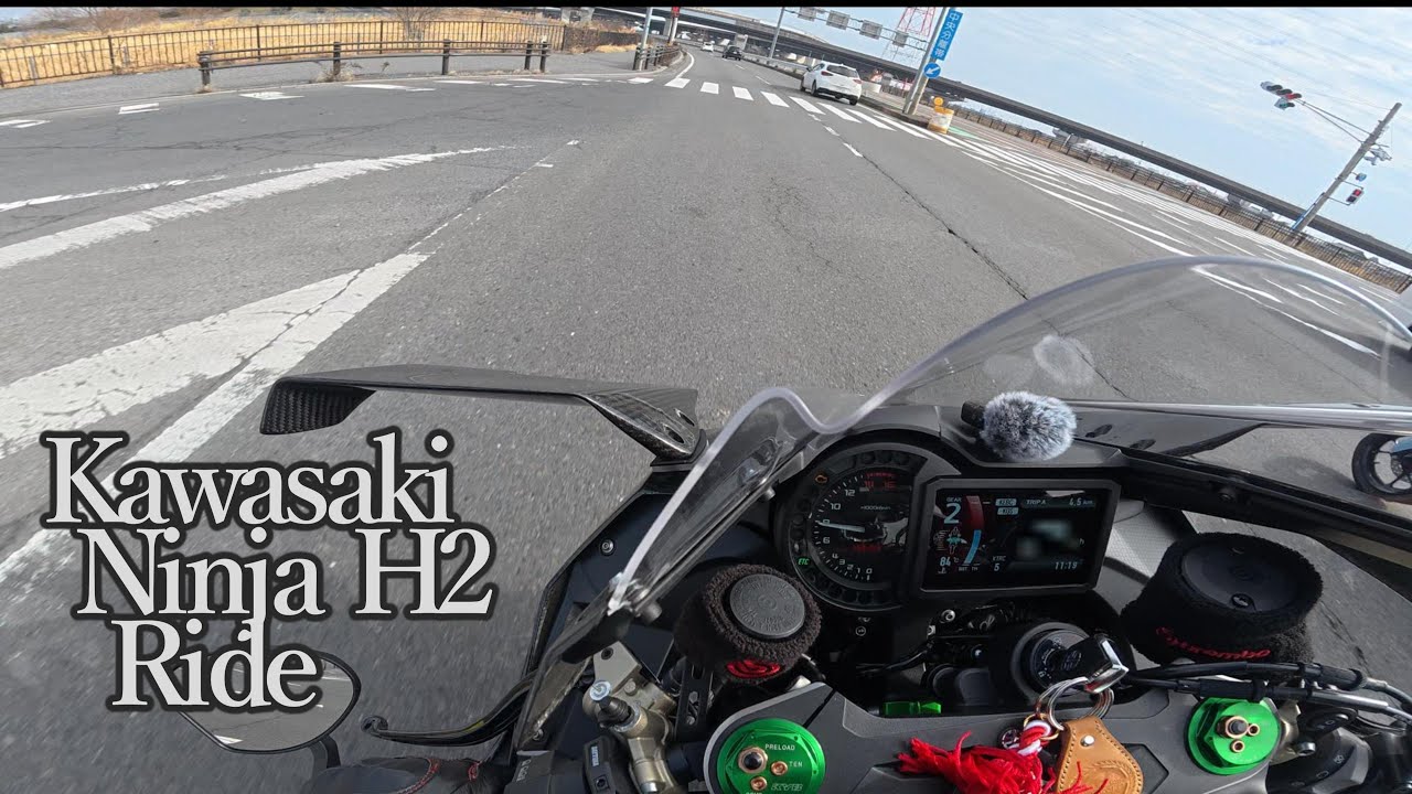 【4K】 kawasaki Ninja H2 Ride | Pure Sound | Exhaust Sound | Supercharged 
