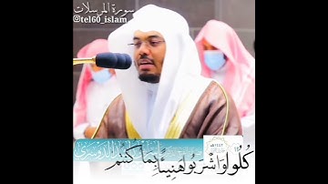 إِنَّ الْمُتَّقِينَ فِي ظِلَالٍ وَعُيُونٍ تلاوة من ايات الله عز وجل الشيخ #ياسر_الدوسري    / #الحرم