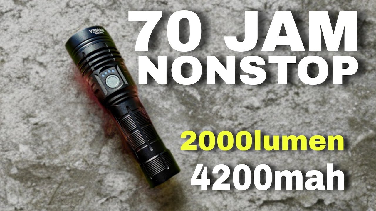 Eps.98 | Review senter tahan lama hingga 70 jam Yemao G40 pro 