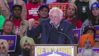 Bernie Sanders Speaks at Rally for Zohran Mamdani
