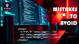 header, logo, navigation, burger-menu - mistakes to avoid.