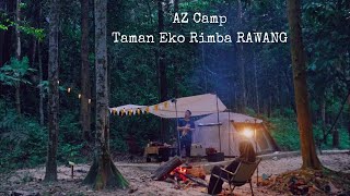 Taman Eko Rimba Komanwel (Eng subs) | camping malaysia | wild camping | asmr camping | campfire cook