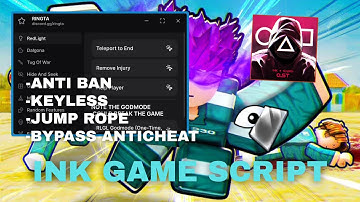 Ink Game Script *NO KEY* - No Ban, Auto Jump Rope, Glass Vision, Kill Aura, Auto Dalgona, Hide & See